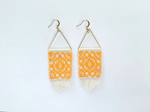*Made to Order* Trellis Earrings in Marigold