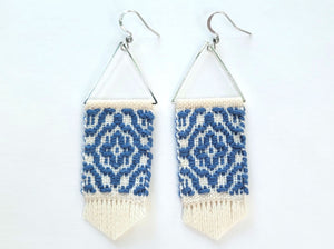 *Made to Order* Trellis Earrings in Deep Blue