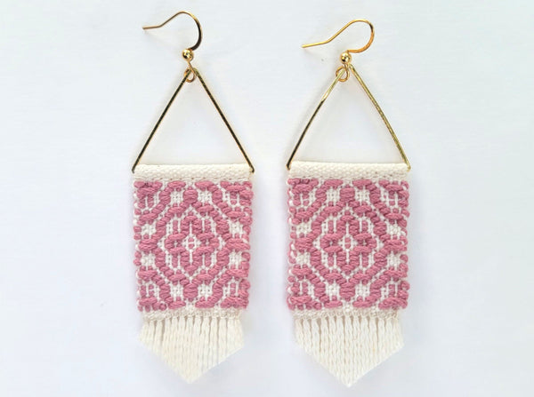 *Made to Order* Trellis Earrings in Blush